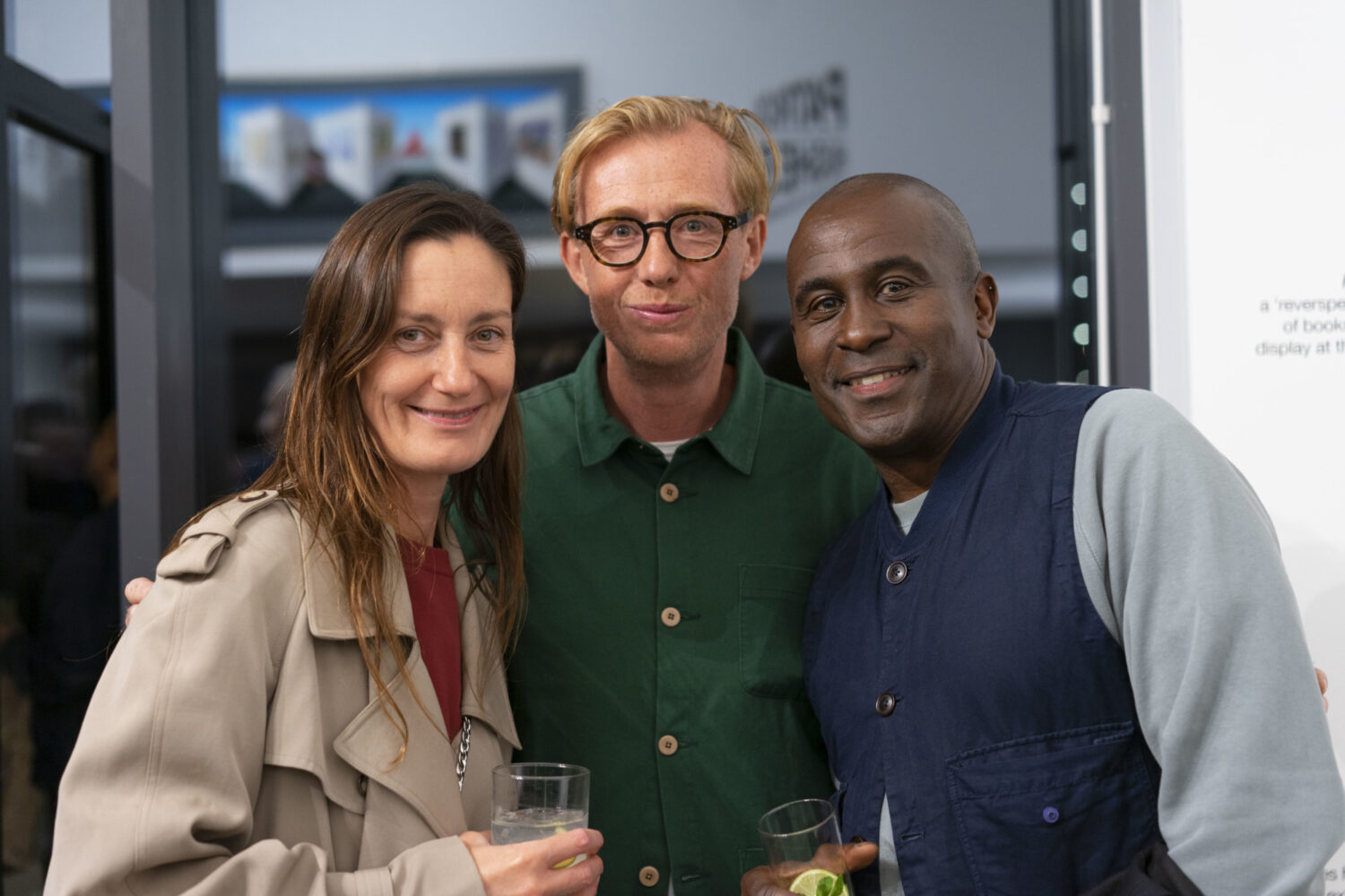 Gallery director, Ben Cotton with his partner Danielle and gallery friends.