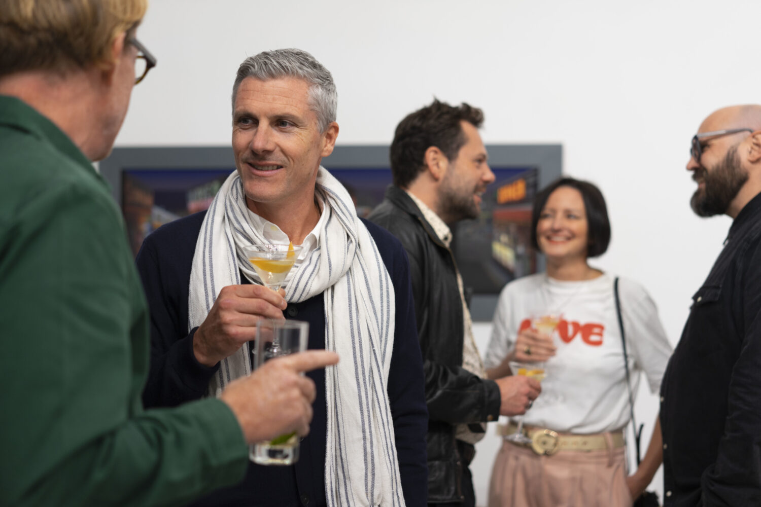 Guests at Patrick Hughes: The Perspective Paradox.