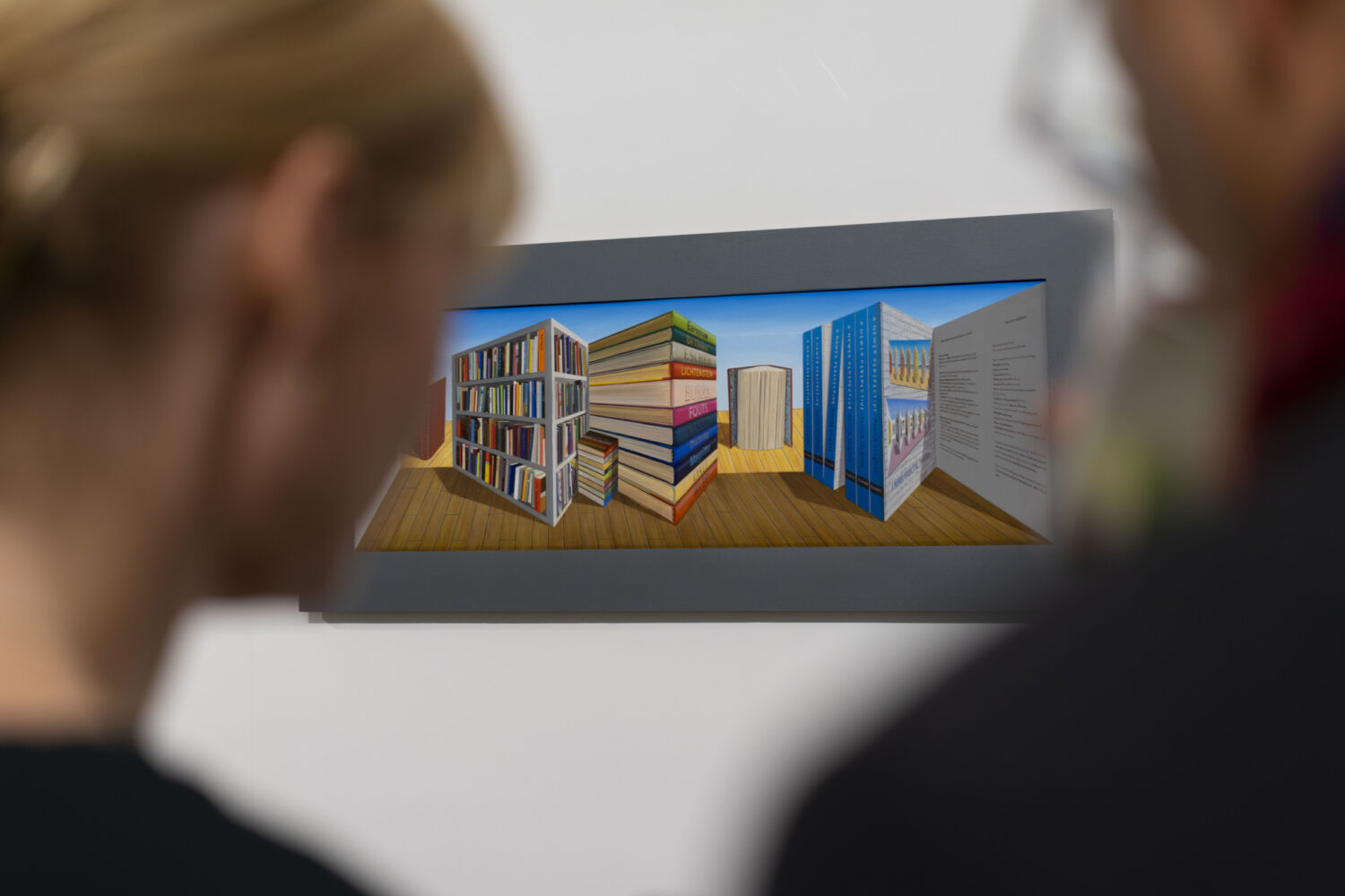 At the private view of Patrick Hughes: The Perspective Paradox