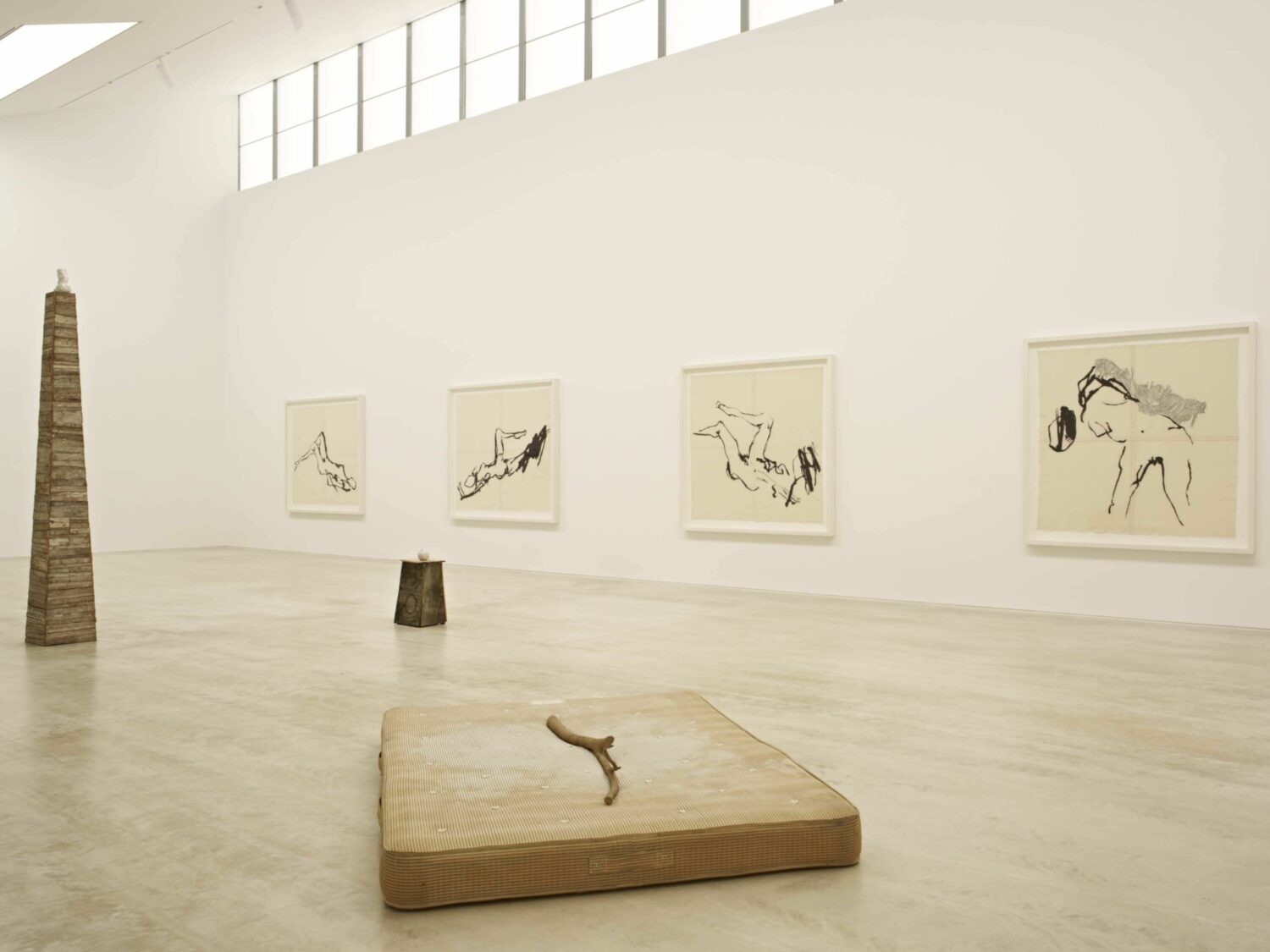 The North Gallery at Turner Contemporary, featuring artwork by Tracey Emin in her exhibition She Lay Down Deep Beneath the Sea (2012).