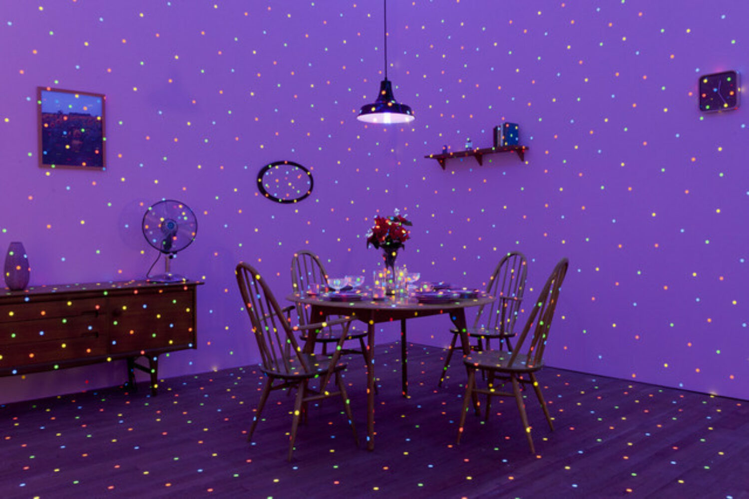 I'm Here, But Nothing installation by Yayoi Kusama