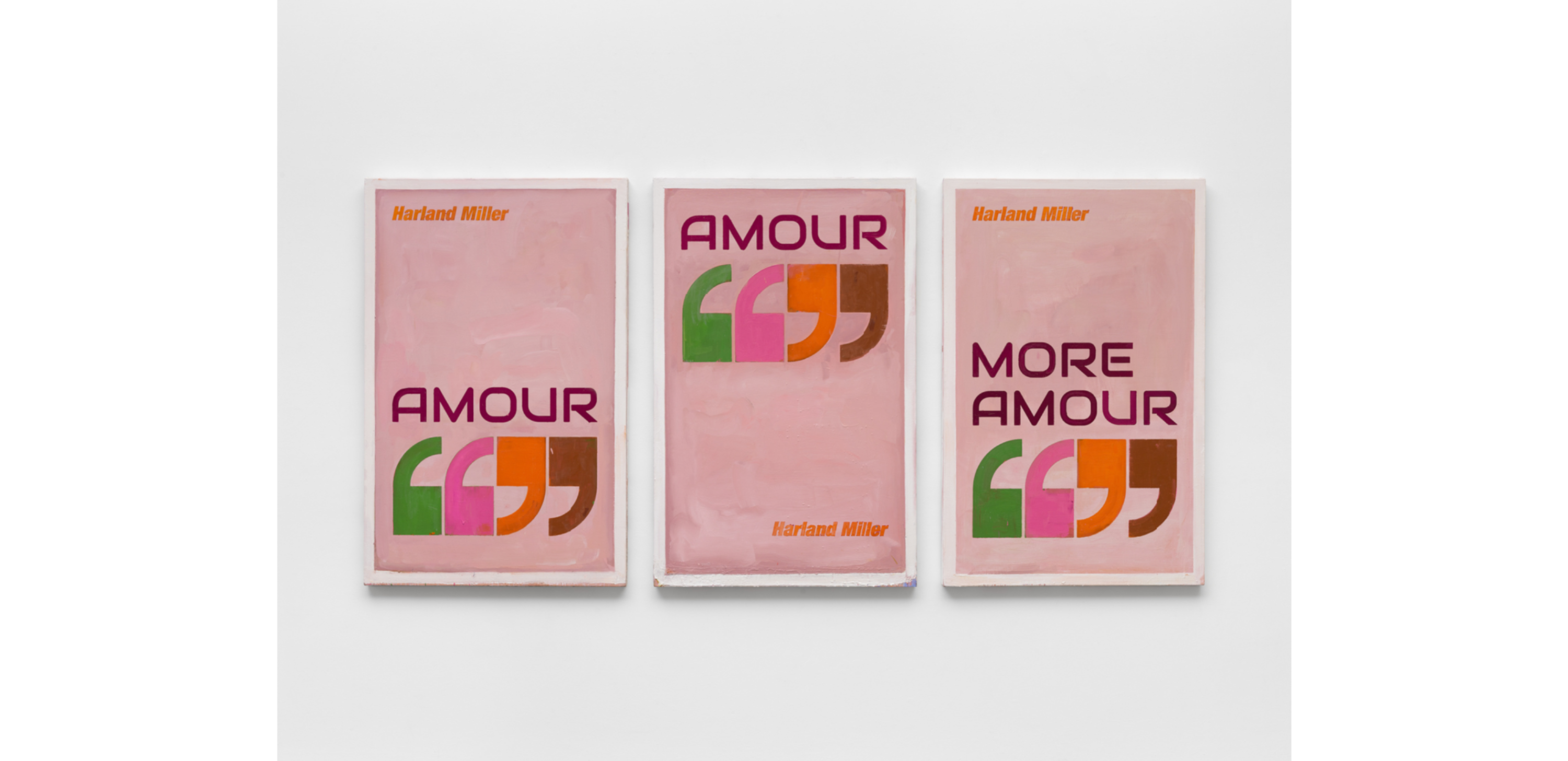 Amour, Amour, More Amour by Harland Miller, 2021.