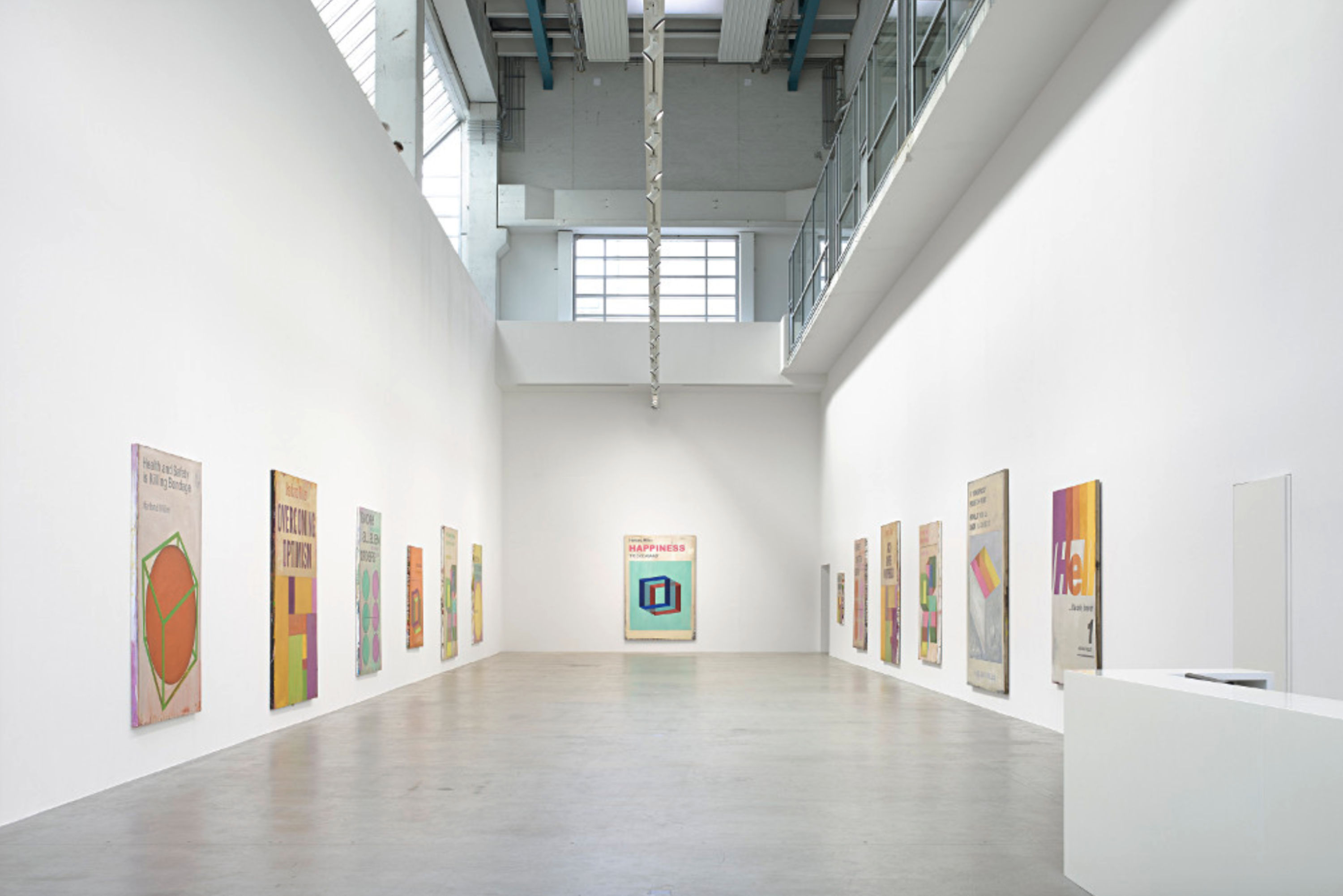 Harland Miller: Tonight We Make History (P.S. I Can’t Be There) at Blain Southern. Photographed by Jörg von Bruchhausen.