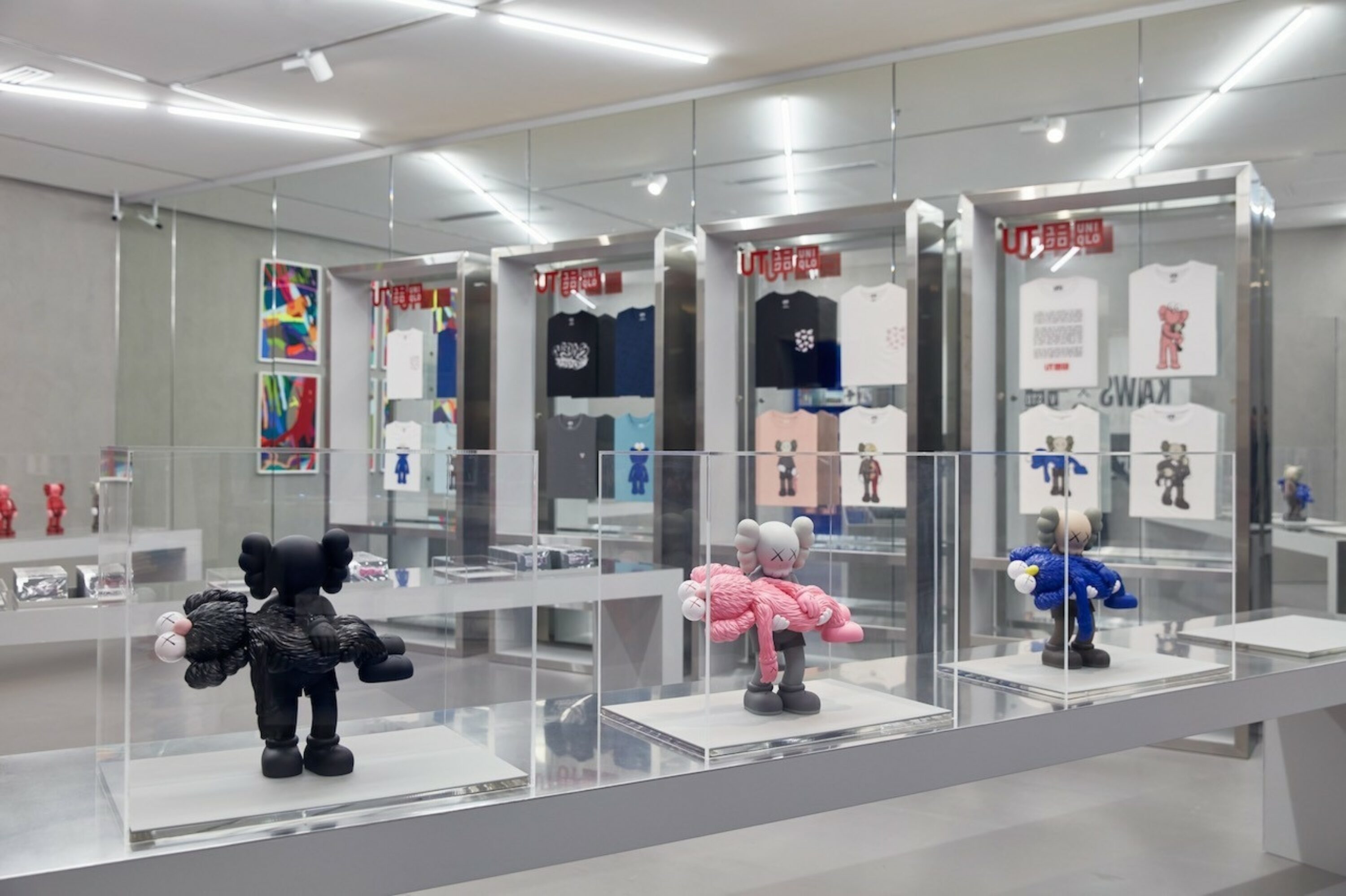 Installation view from KAWS: Companionship in the Age of Loneliness in Melbourne.