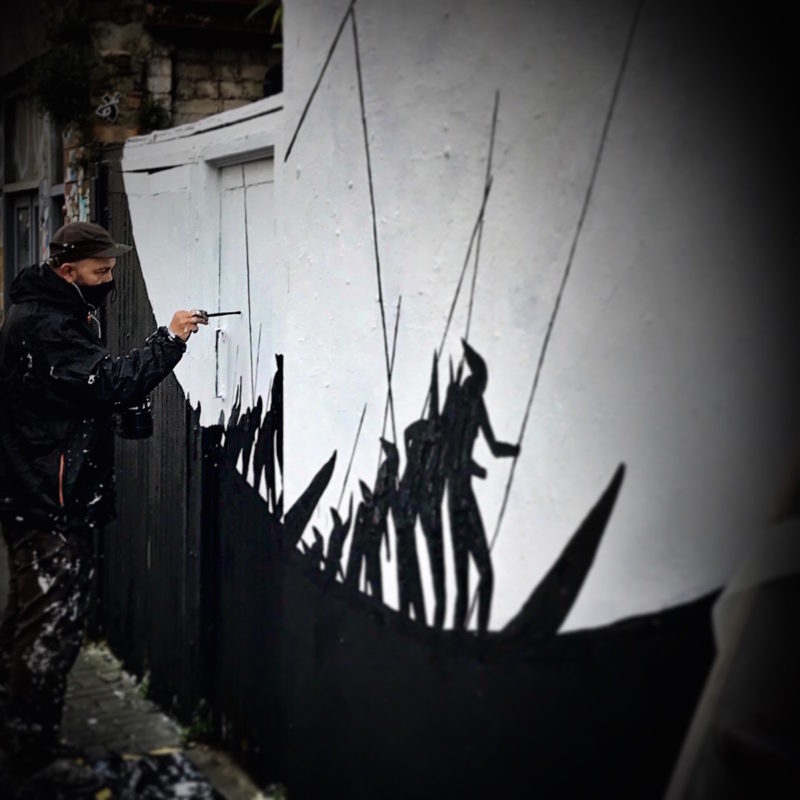 Spanish Street Artist David de la Mano | New Mural In Brick Lane