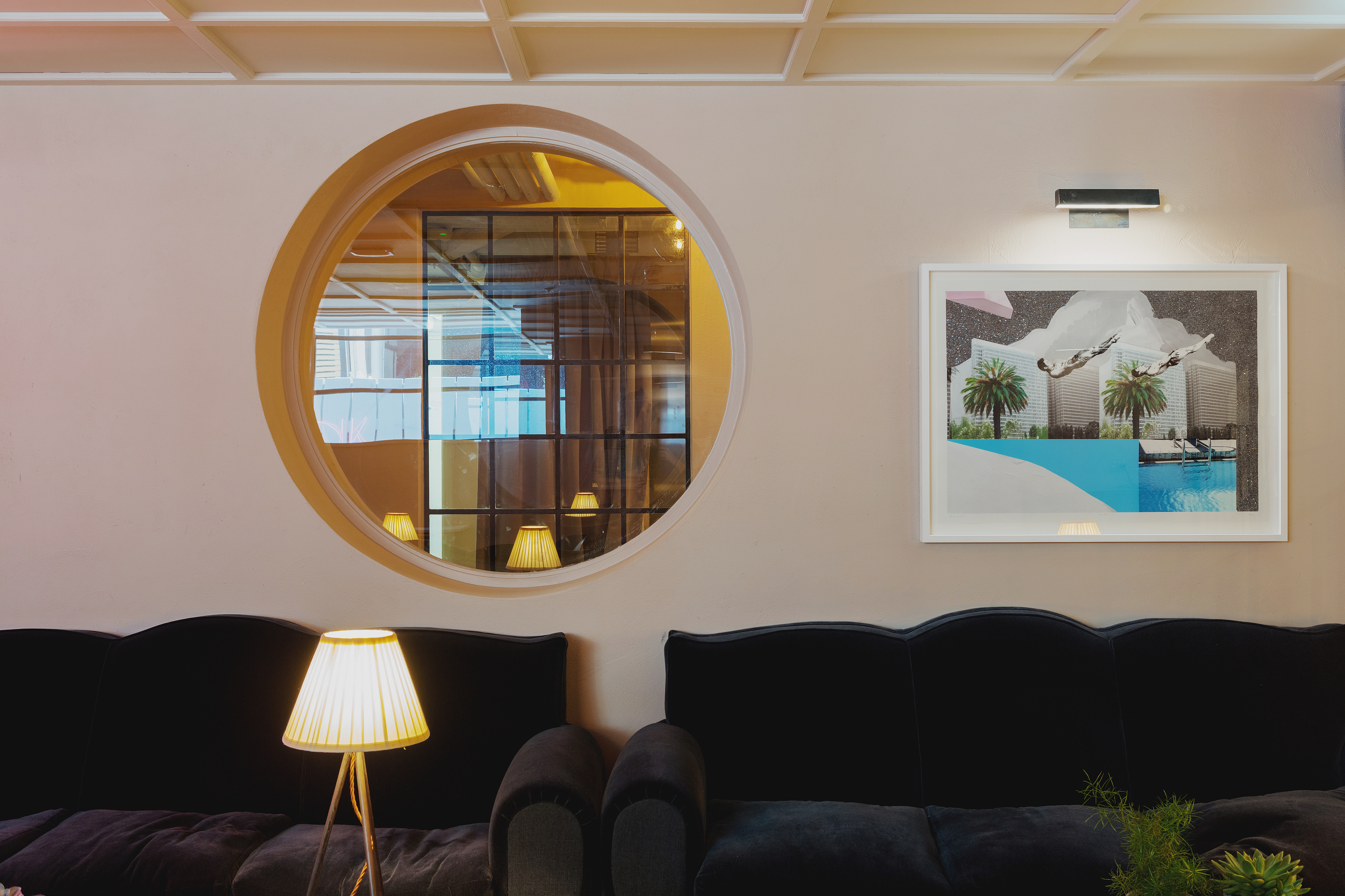 Bonnie and Clyde's 'Slow Dive' looks perfect in this white floated frame