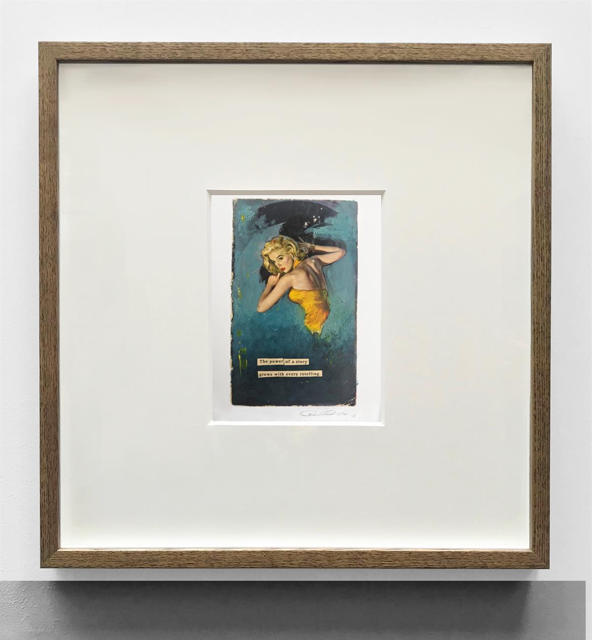 A piece from The Connor Brothers 'Pulp Fiction' series with a window mount