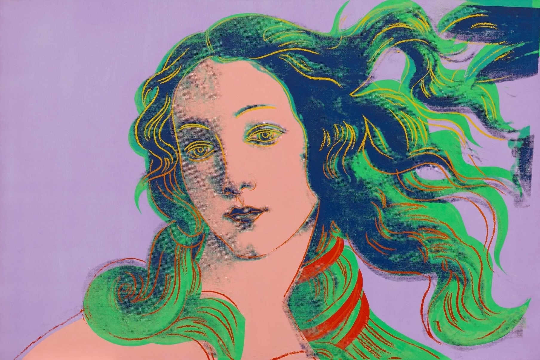 Details of Renaissance Paintings (Sandro Botticelli, Birth of Venus, 1482)