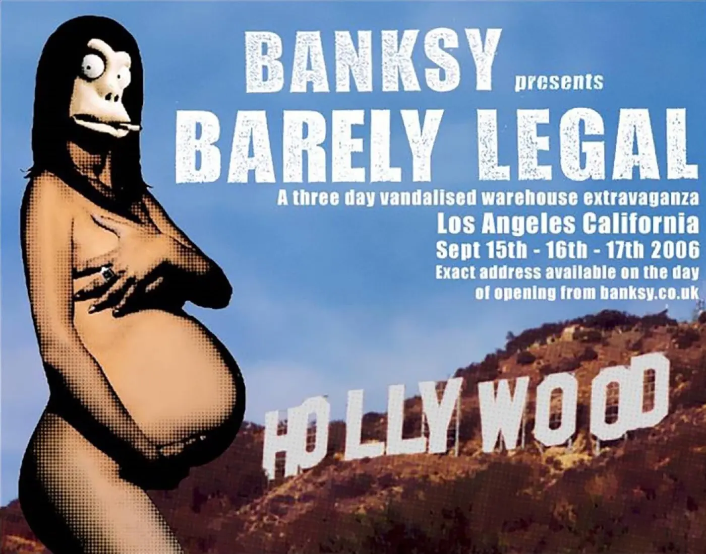 Banksy, Barely Legal Poster