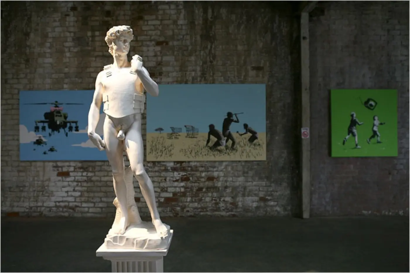 Banksy, David, Barely Legal, LA