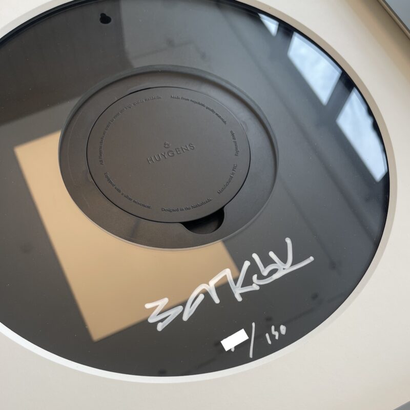 Banksy Rat Clock Signature zoom