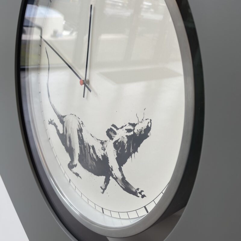 Banksy Rat Clock detail