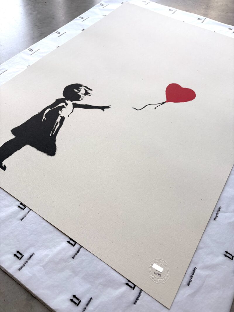Girl With Balloon Unsigned angle